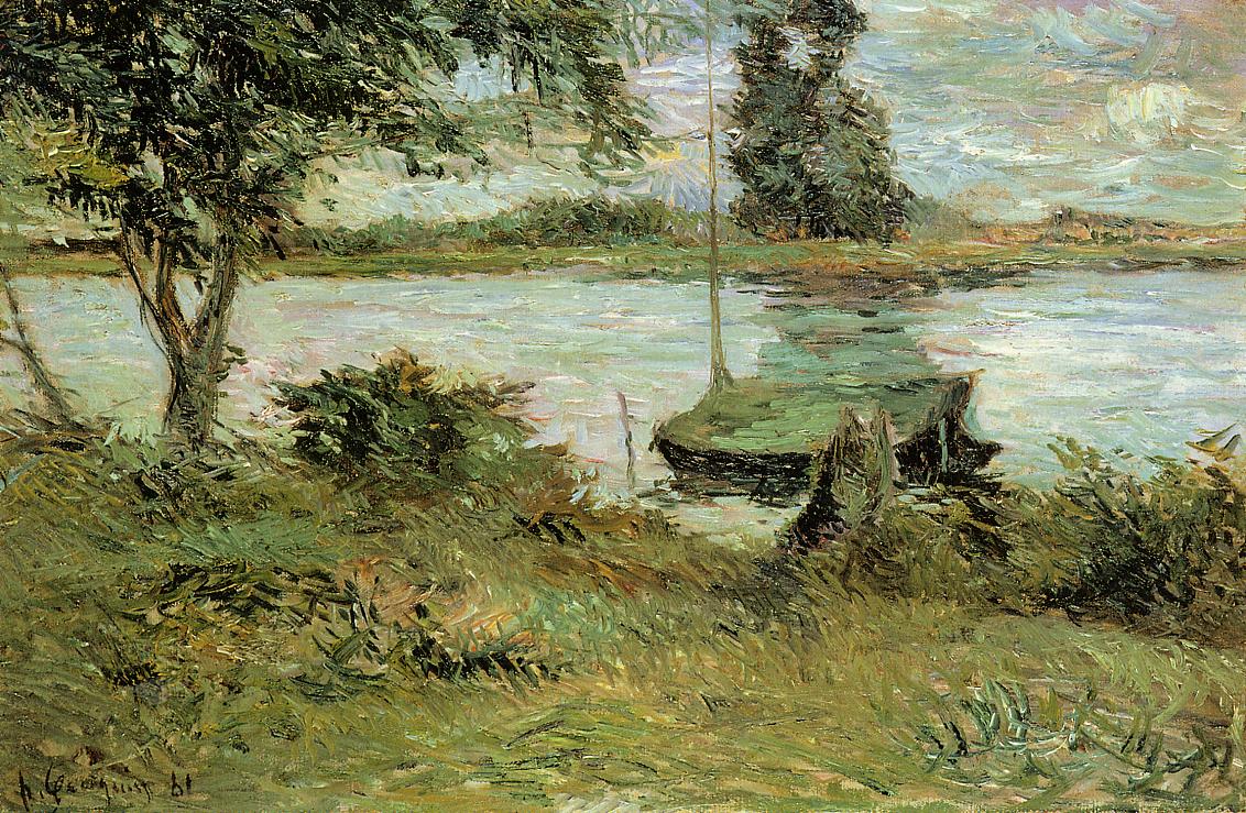 Banks of the Oise (1881) Paul Gauguin tablo - Dekolata