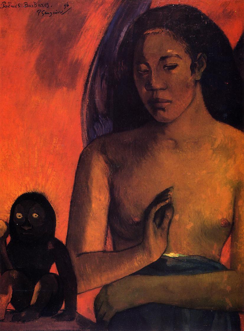 Barbarian poems (1896) Paul Gauguin tablo - Dekolata
