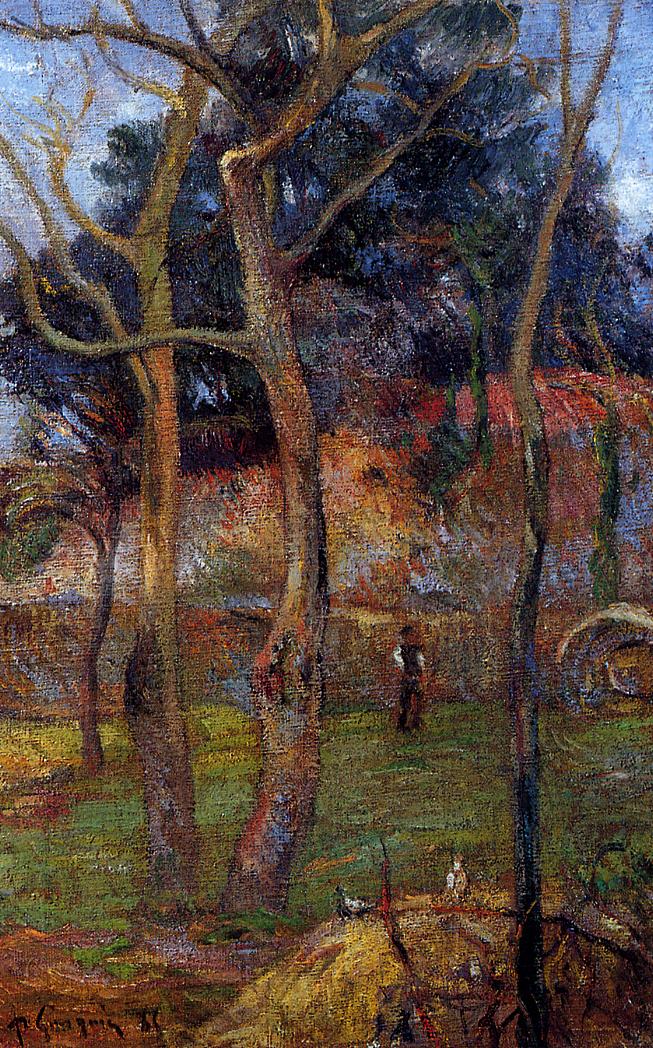 Bare Trees (1885) Paul Gauguin tablo - Dekolata