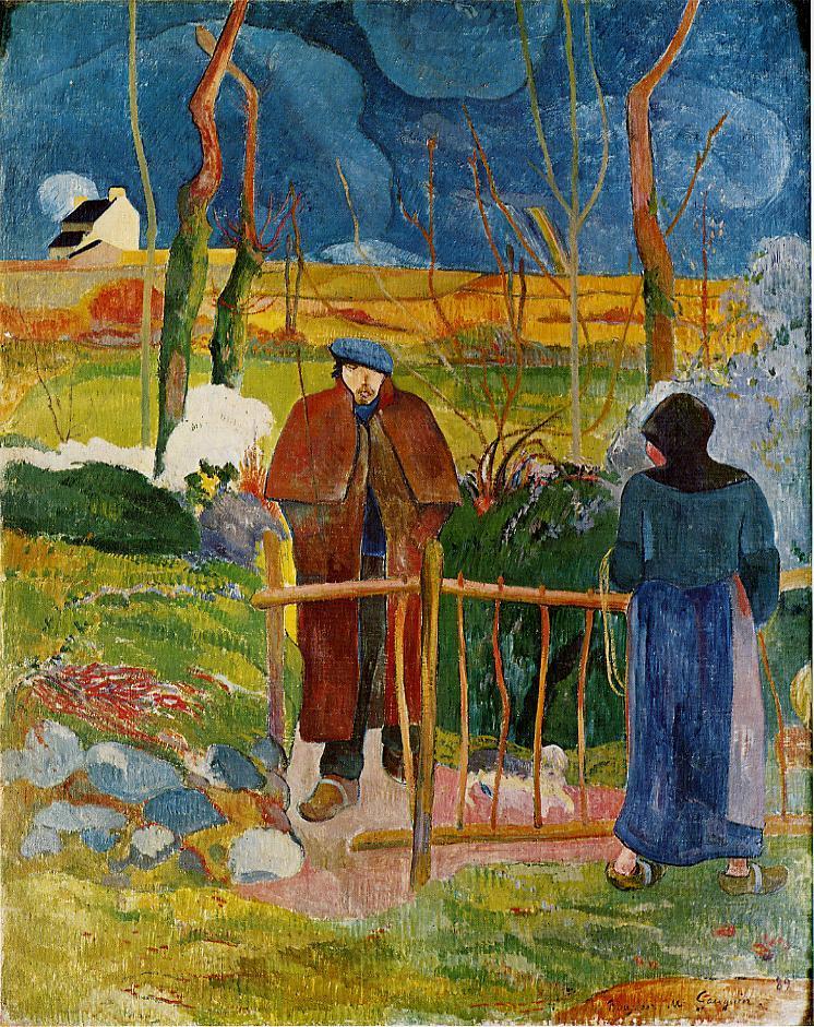 Bonjour, Monsieur Gauguin (1889) Paul Gauguin tablo - Dekolata