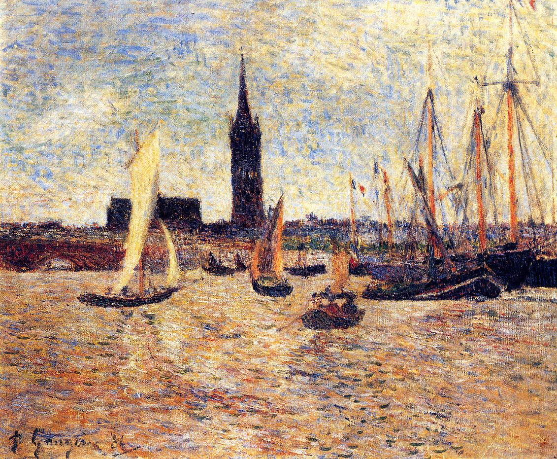 Bordeaux Harbour (1886) Paul Gauguin tablo - Dekolata
