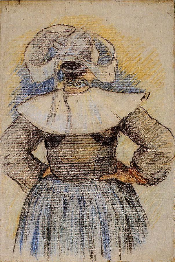 Breton Woman (1886) Paul Gauguin tablo - Dekolata