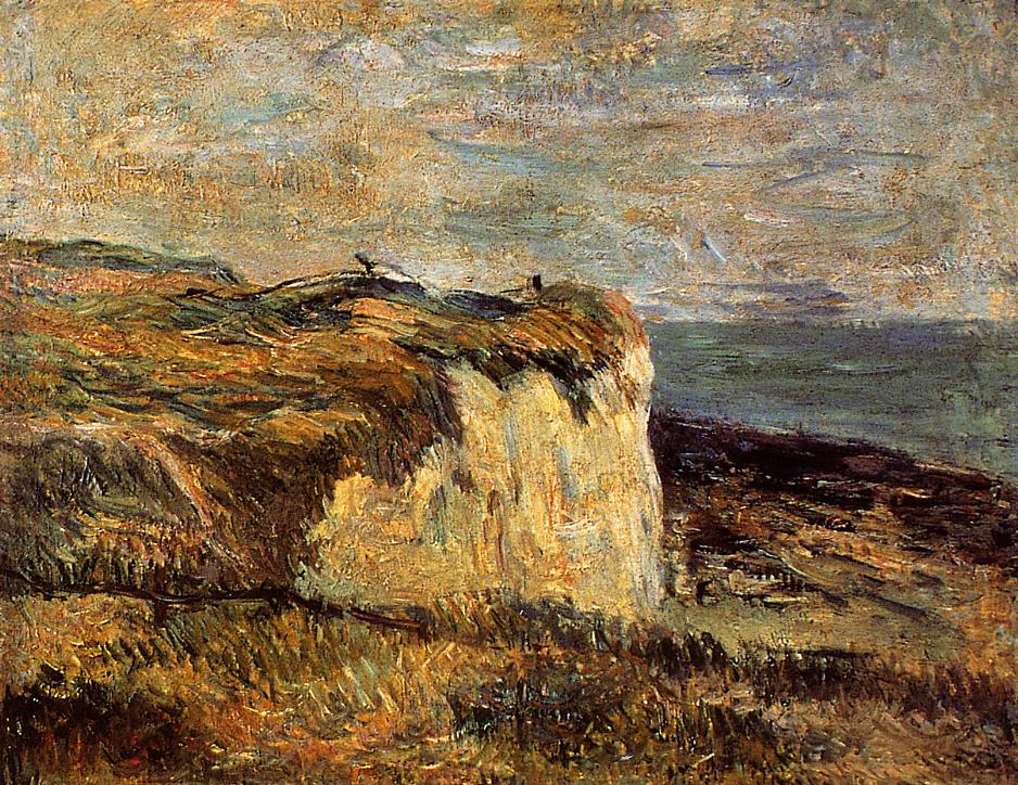 Cliff near Dieppe (1885) Paul Gauguin tablo - Dekolata