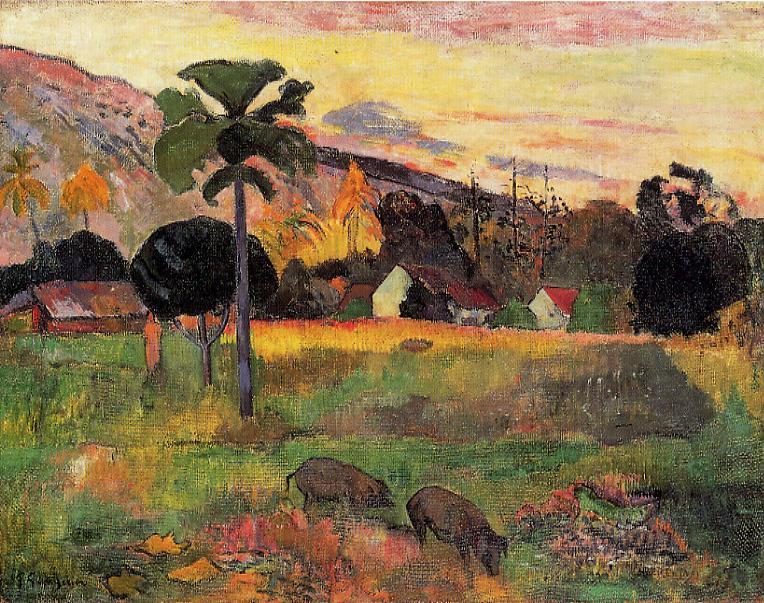 Come here (1891) Paul Gauguin tablo - Dekolata