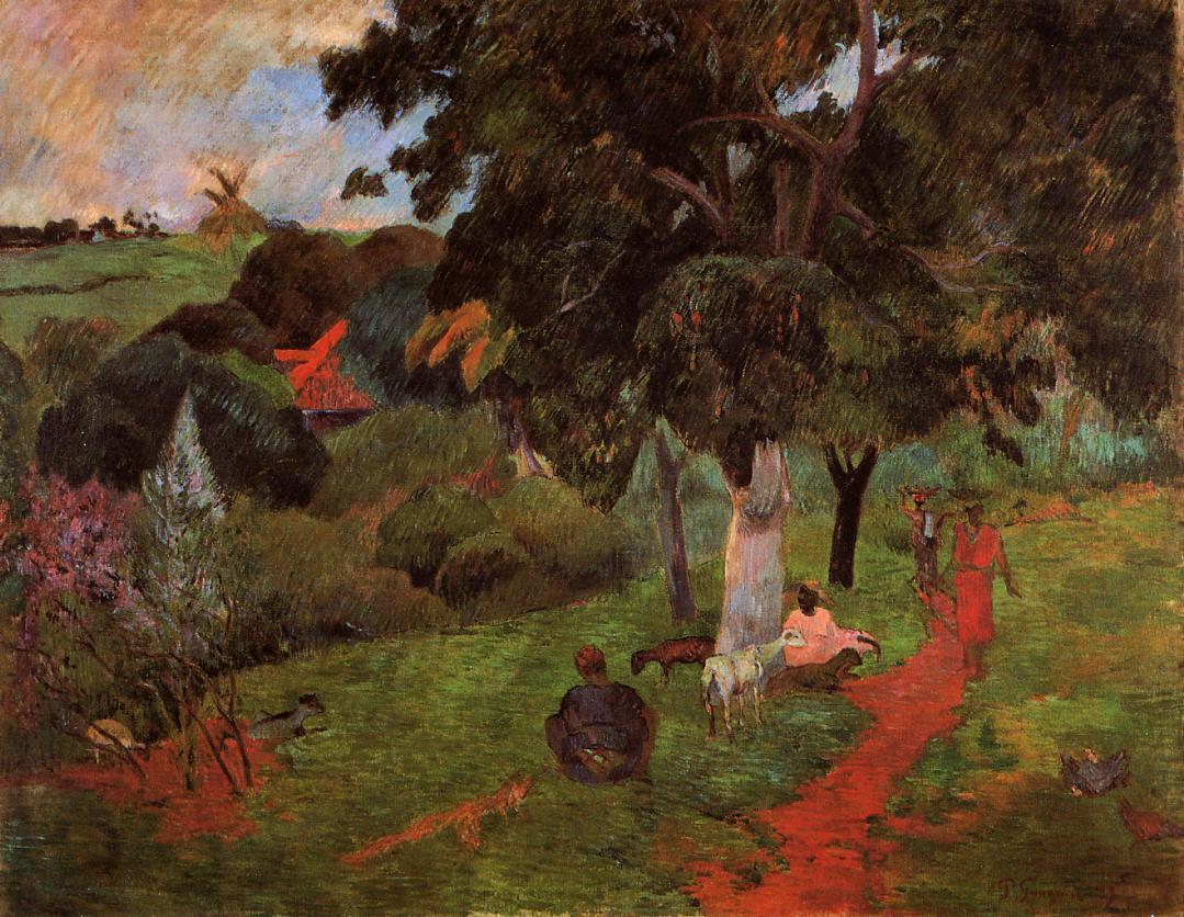 Coming and going, Martinique (1897) – Paul Gauguin Tablo