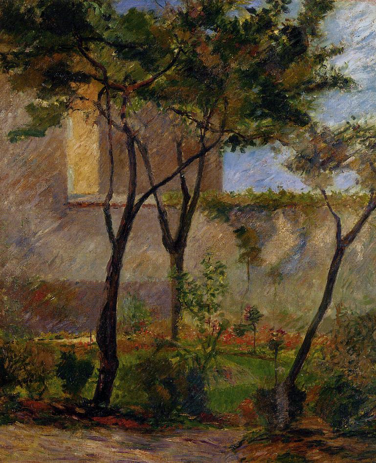 Corner of the garden rue Carsal (1881) Paul Gauguin tablo - Dekolata