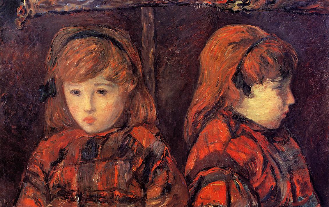 Double portrait of a young girl (Mademoiselle Lafuite) (1883) Paul Gauguin tablo - Dekolata