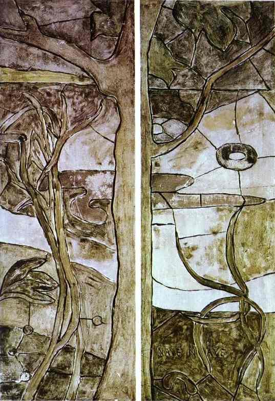 Floral and vegetable motifs (1893) Paul Gauguin tablo - Dekolata