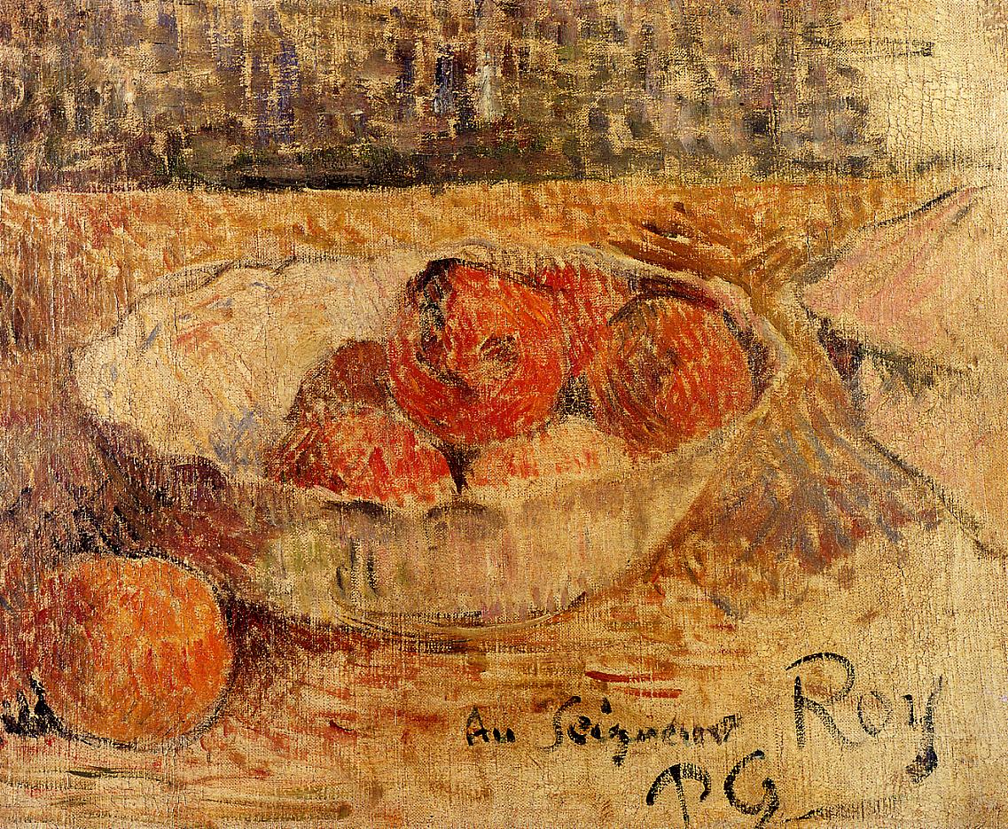Fruit in a bowl (1886) – Paul Gauguin Tablo