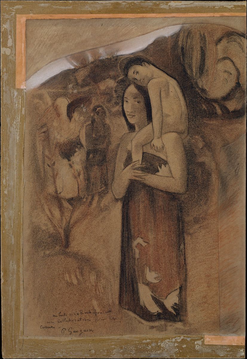 Hail Mary (Ia Orana Maria) (1893) Paul Gauguin tablo - Dekolata