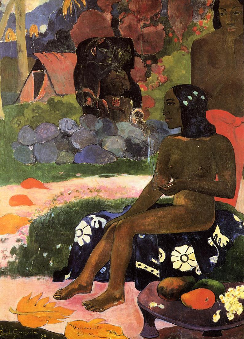 Her nami is Vairaumati (1892) Paul Gauguin tablo - Dekolata