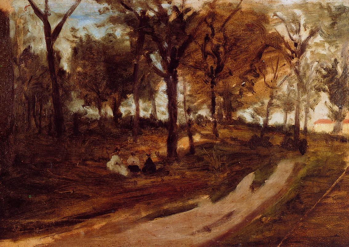 In the forest Saint Cloud (1873) Paul Gauguin tablo - Dekolata