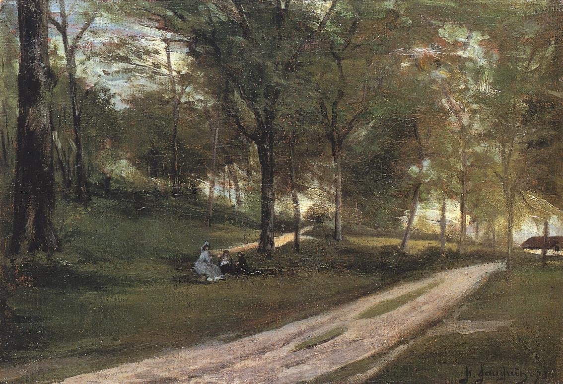 In the forest Saint Cloud II (1873) Paul Gauguin tablo - Dekolata
