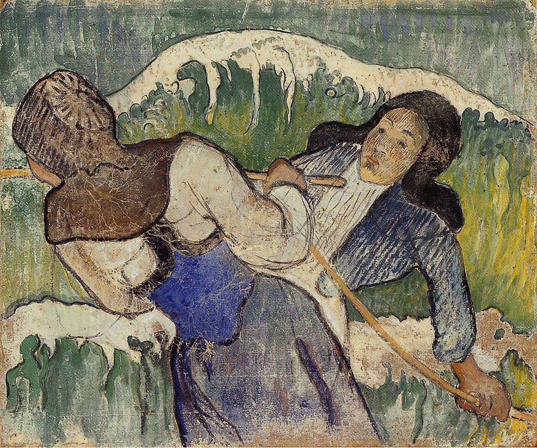 Kelp gatherers (1890) Paul Gauguin tablo - Dekolata