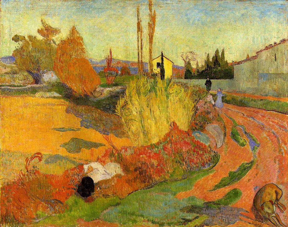 Landscape at Arles (1888) Paul Gauguin tablo - Dekolata