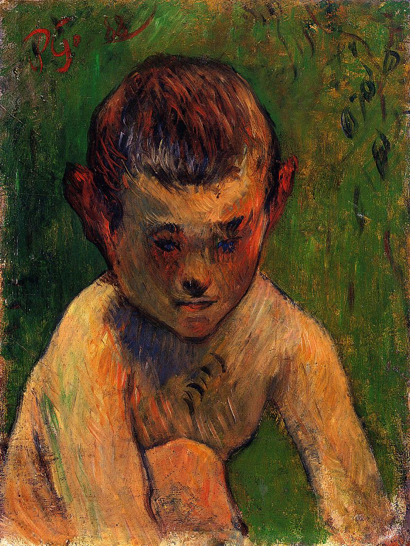 Little breton bather (1888) Paul Gauguin tablo - Dekolata