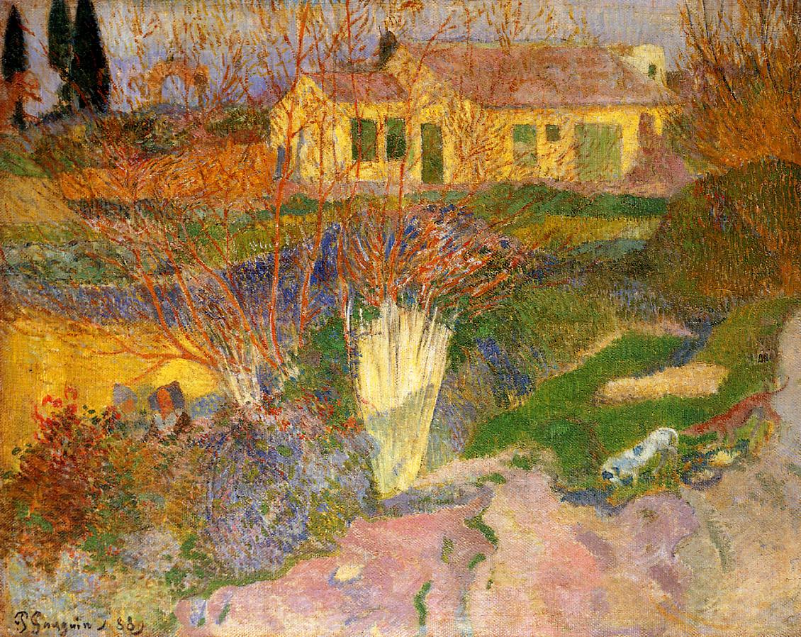 Mas, near Arles (1888) Paul Gauguin tablo - Dekolata