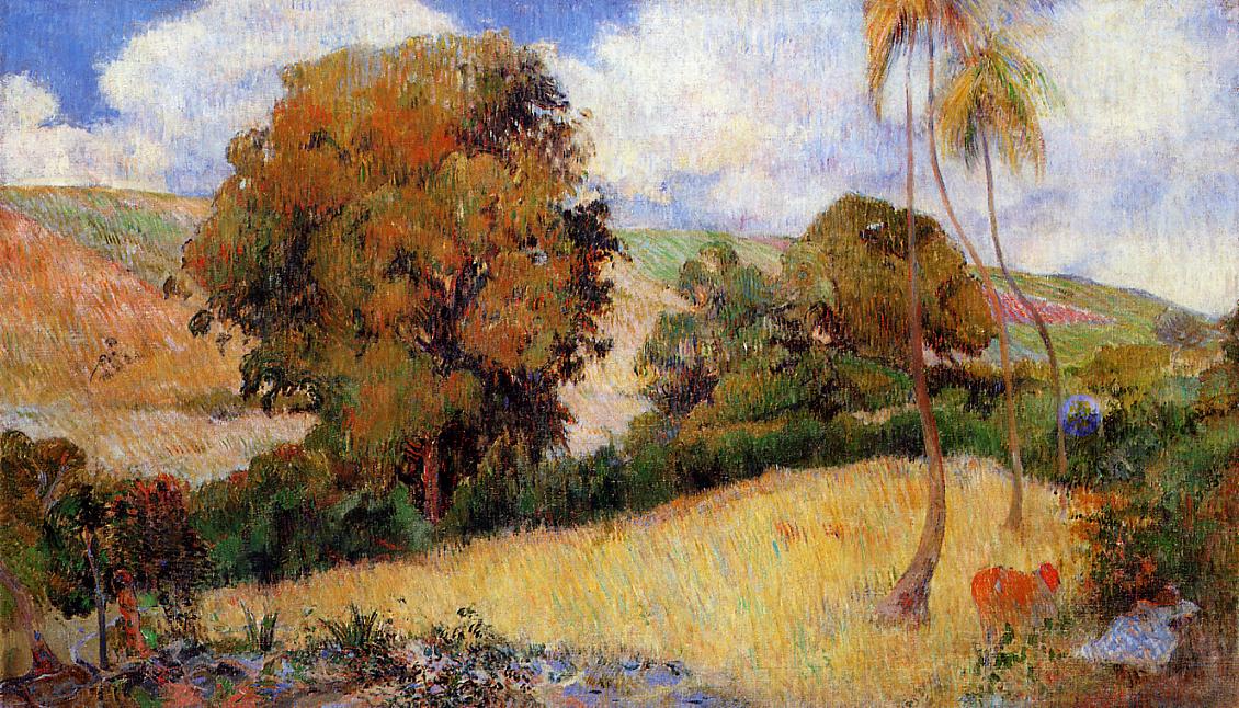 Meadow in Martinique (1887) Paul Gauguin tablo - Dekolata