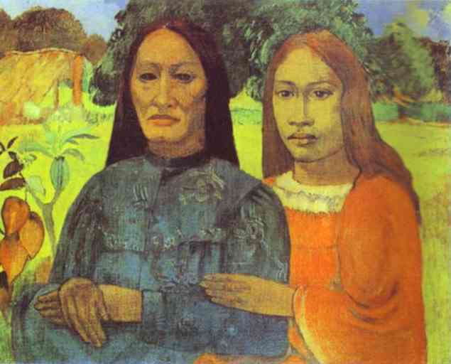 Mother and Daughter (1891) Paul Gauguin tablo - Dekolata