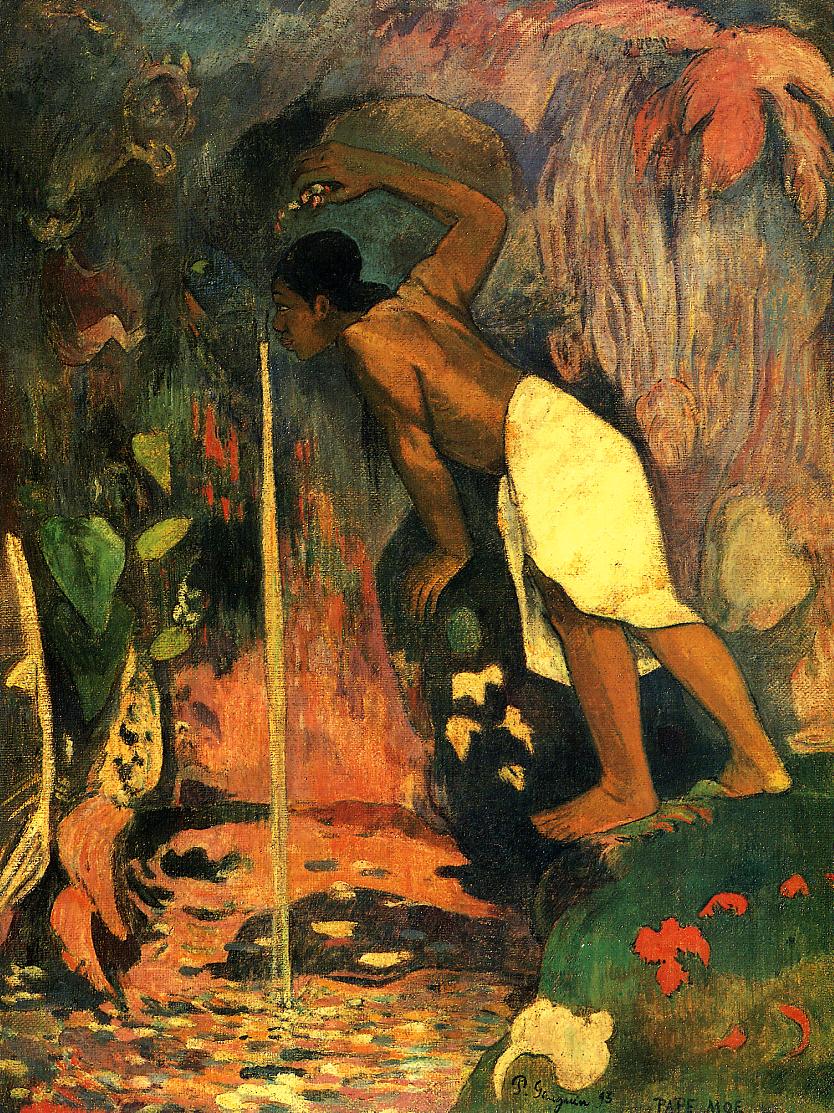 Mysterious Water (1893) Paul Gauguin tablo - Dekolata