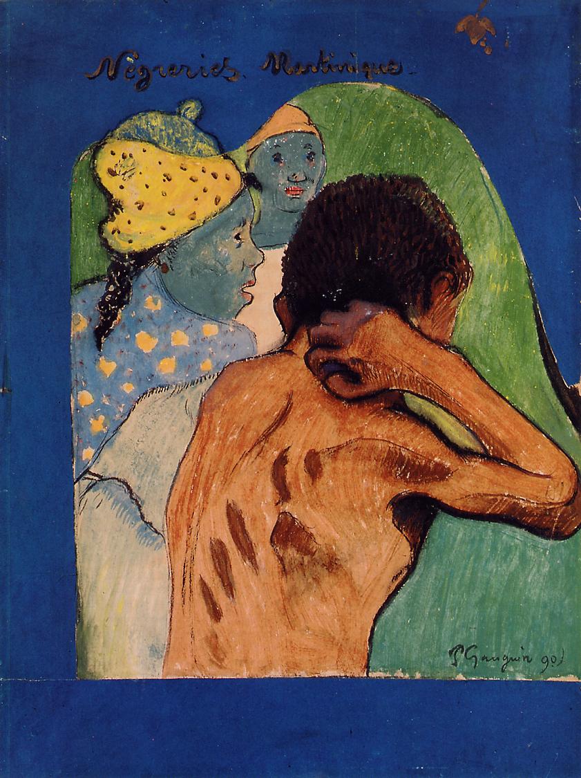 Negreries Martinique (1890) Paul Gauguin tablo - Dekolata