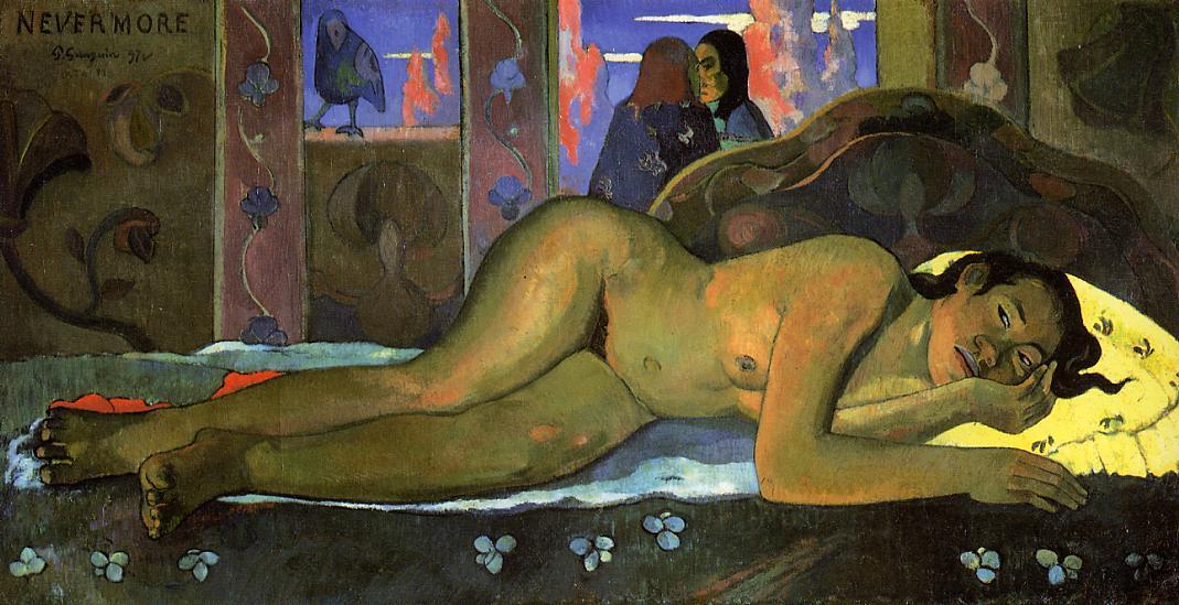 Nevermore (1897) Paul Gauguin tablo - Dekolata