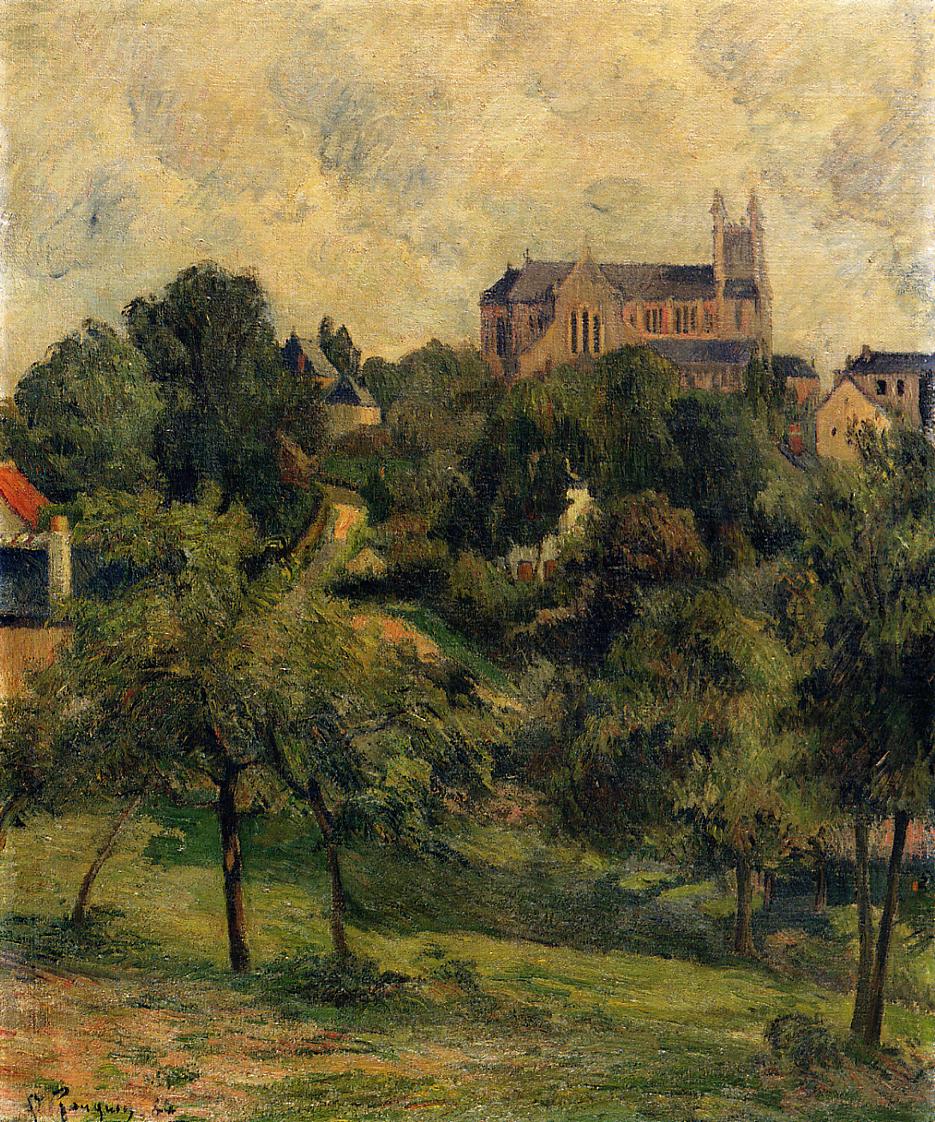Notre Dame des Agnes (1884) Paul Gauguin tablo - Dekolata