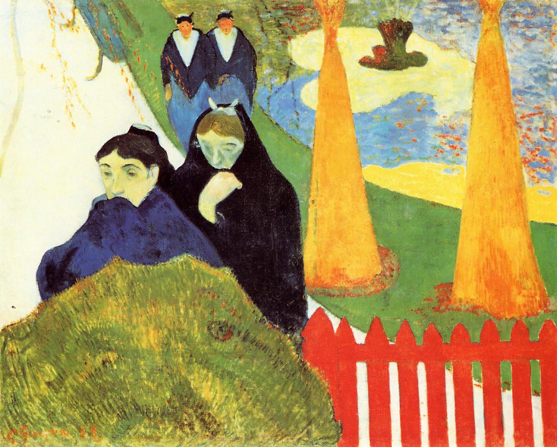 Old Women of Arles (1888) Paul Gauguin tablo - Dekolata