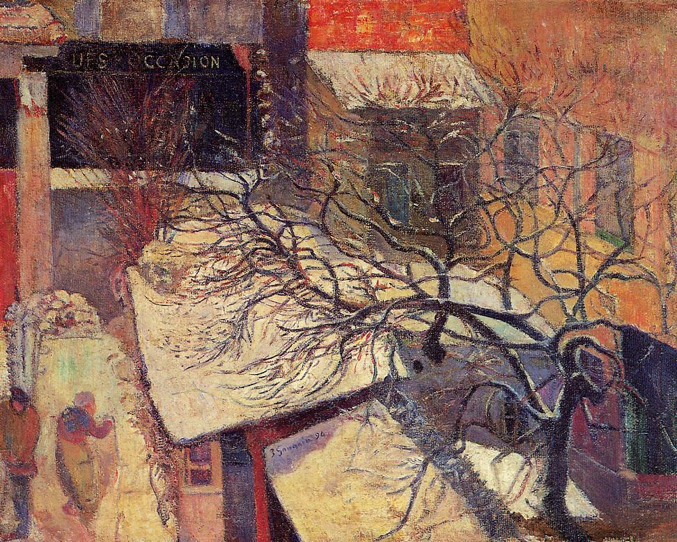 Paris in the snow (1894) Paul Gauguin tablo - Dekolata