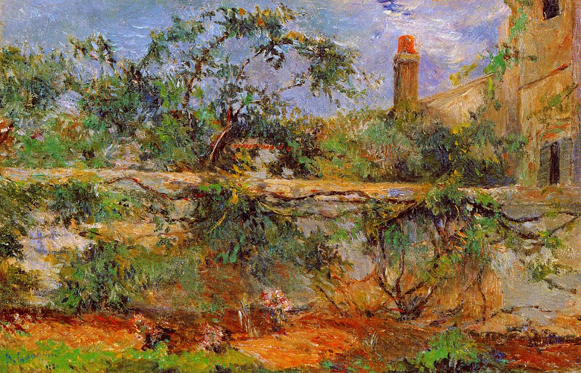 Party wall (1881) Paul Gauguin tablo - Dekolata