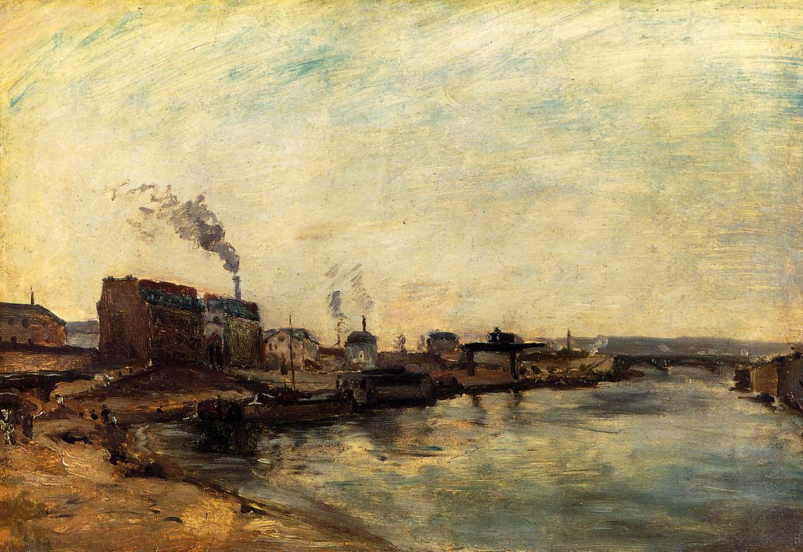 Port de Grenelle (1875) Paul Gauguin tablo - Dekolata