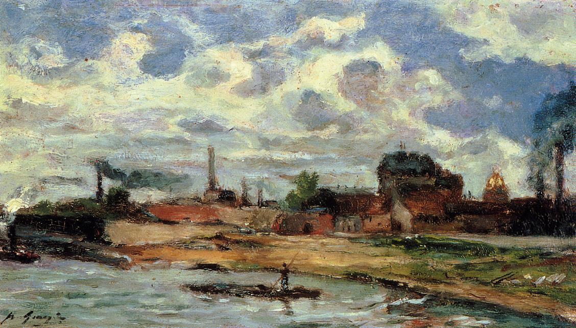 Port de Javel (1876) Paul Gauguin tablo - Dekolata