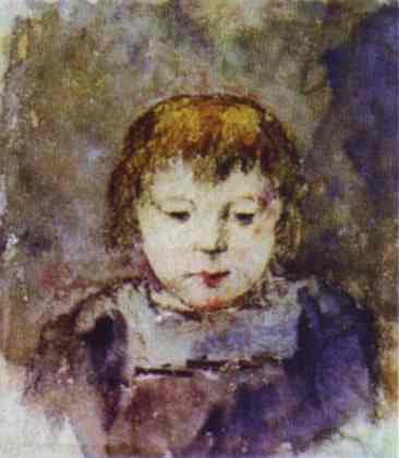 Portrait of Gaugin's daughter Aline (1879) Paul Gauguin tablo - Dekolata