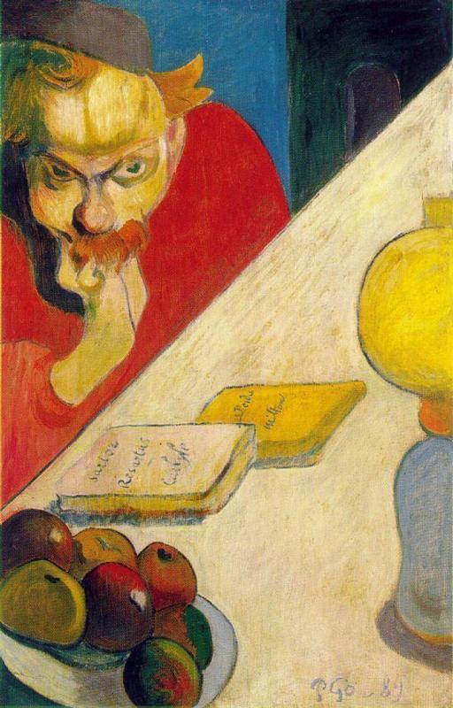 Portrait of Meijer de Haan by Lamplight (1889) Paul Gauguin tablo - Dekolata