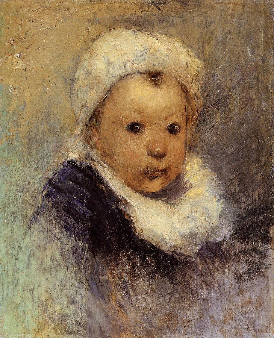 Portrait of a child (Aline Gauguin) (1877) Paul Gauguin tablo - Dekolata