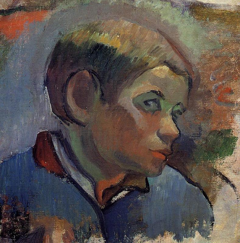Portrait of a little boy (1888) Paul Gauguin tablo - Dekolata