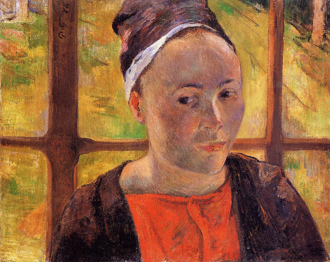 Portrait of a woman (Marie Lagadu) (1888) – Paul Gauguin Tablo