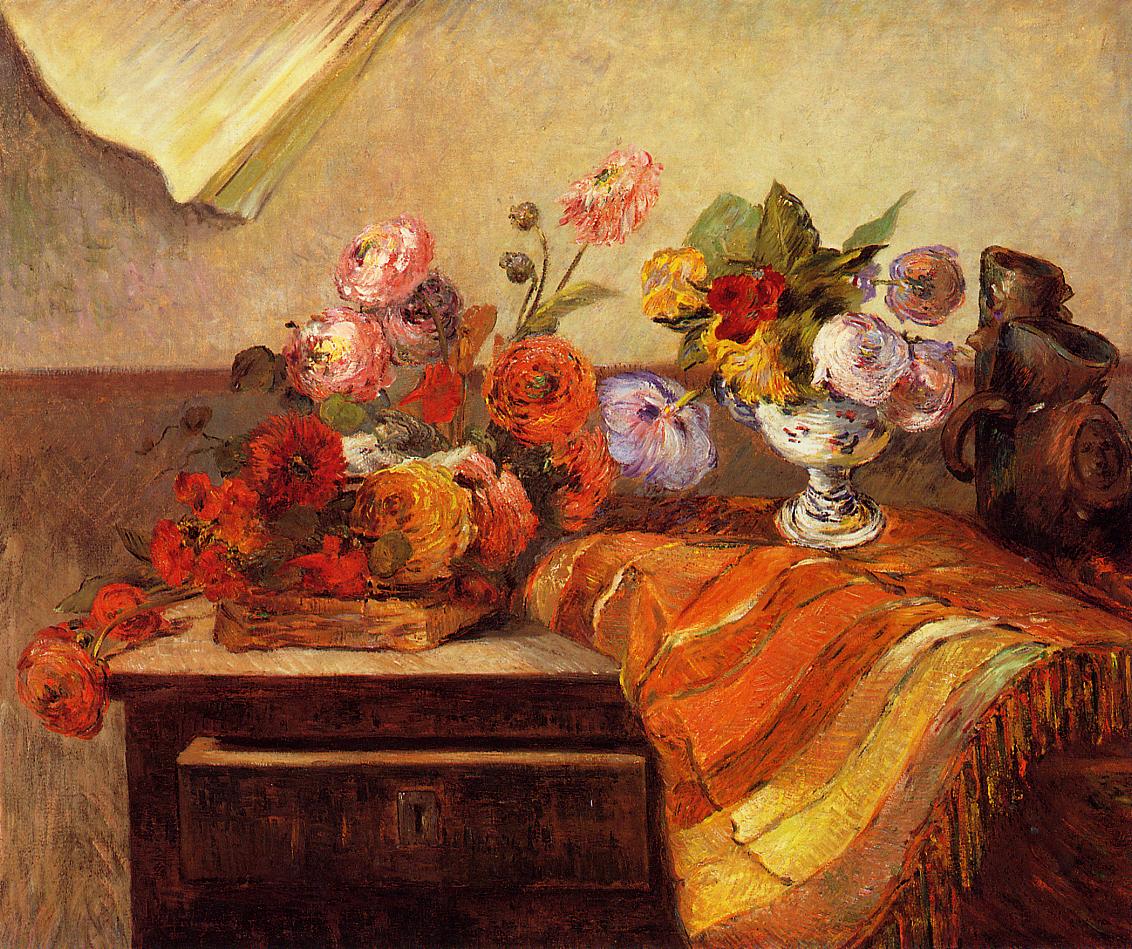 Pots and Boquets (1886) Paul Gauguin tablo - Dekolata