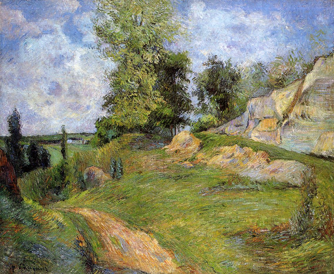 Quarries at Pontoise II (1882) Paul Gauguin tablo - Dekolata