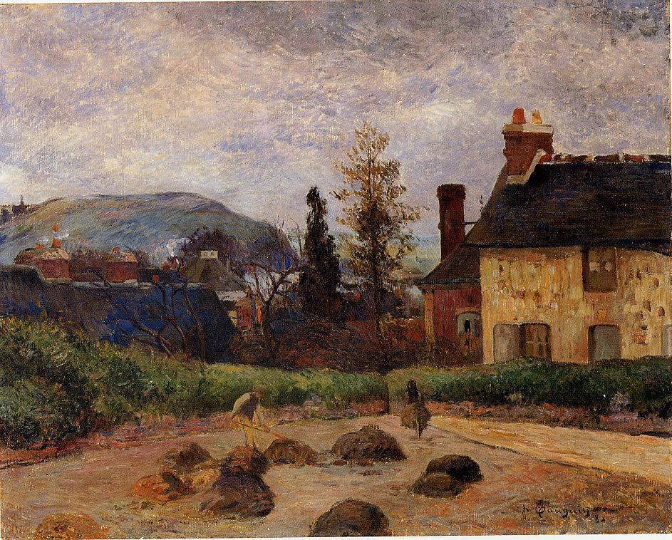 Returning from the harvest (Manuring) (1884) Paul Gauguin tablo - Dekolata