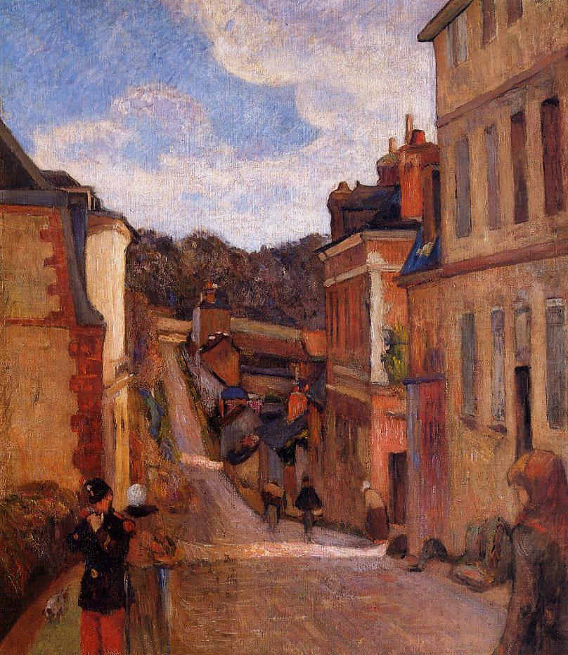 Rue Jouvenet, Rouen (1884) Paul Gauguin tablo - Dekolata