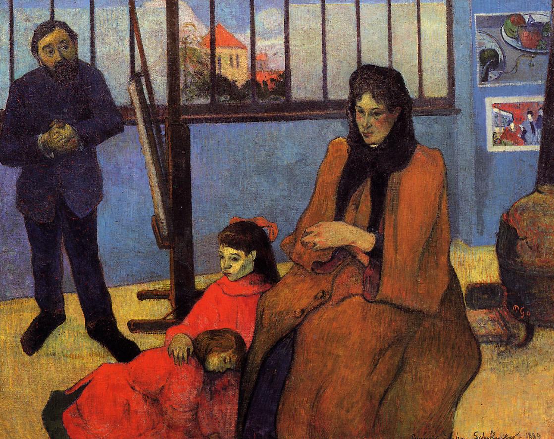 Schuffenecker Family (1889) Paul Gauguin tablo - Dekolata