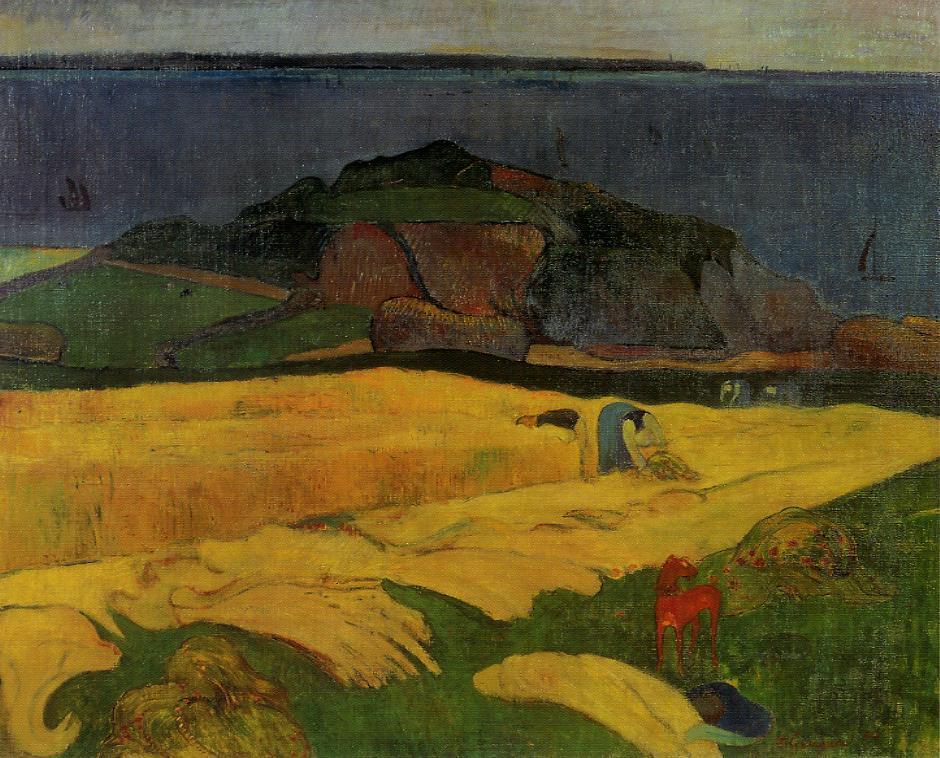 Seaside harvest (1890) Paul Gauguin tablo - Dekolata