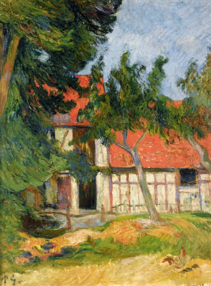 Stabble near Dieppe (1885) – Paul Gauguin Tablo