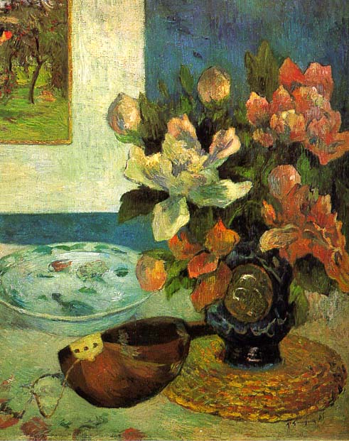 Still Life with a Mandolin (1885) Paul Gauguin tablo - Dekolata
