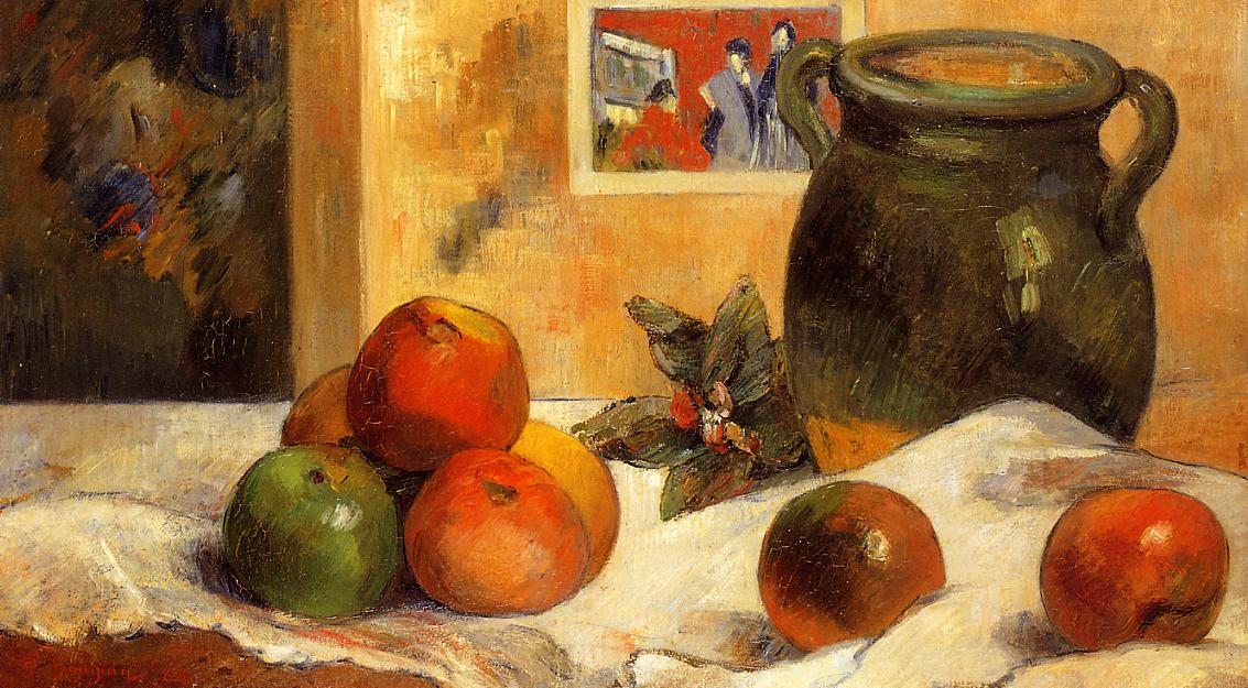 Still life with Japanese print (1888) – Paul Gauguin Tablo
