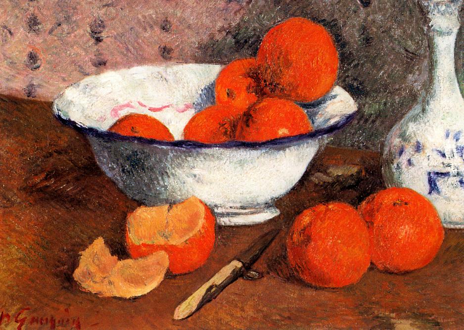 Still life with Oranges (1881) Paul Gauguin tablo - Dekolata