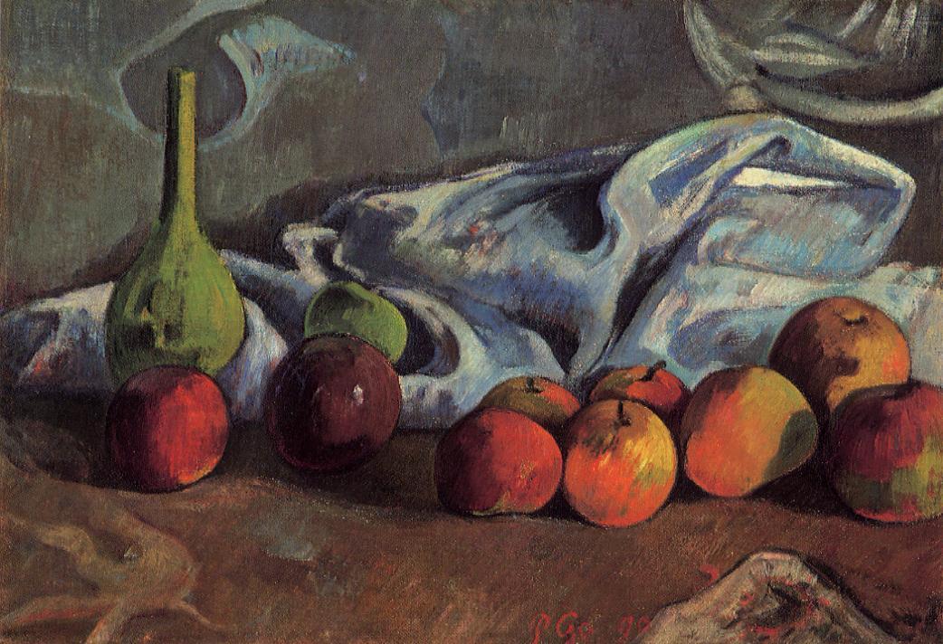 Still life with apples and green vase (1890) Paul Gauguin tablo - Dekolata