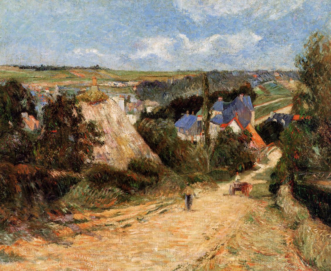 Street in Osny (1883) Paul Gauguin tablo - Dekolata