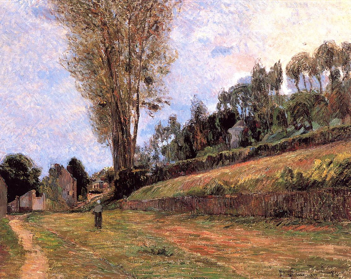 Street in Rouen (1884) Paul Gauguin tablo - Dekolata